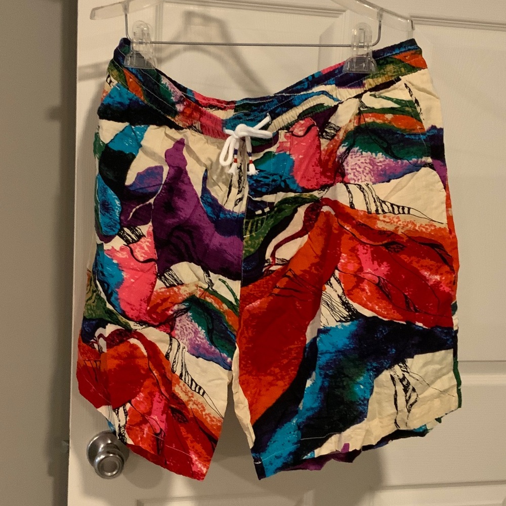 Colorful Men's Flat Front Shorts